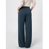 image:imageODODOS Womens Modal Soft High Rise Wide Leg Trousers with Pleats amp PocketsDeep Blue