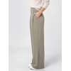 image:imageODODOS Womens Modal Soft High Rise Wide Leg Trousers with Pleats amp PocketsKhaki