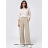 image:imageODODOS Womens Modal Soft High Rise Wide Leg Trousers with Pleats amp PocketsSmokey Taupe