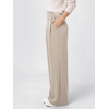 image:imageODODOS Womens Modal Soft High Rise Wide Leg Trousers with Pleats amp PocketsSmokey Taupe