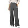 image:imageODODOS Womens Modal Soft High Rise Wide Leg Trousers with Pleats amp PocketsCharcoal