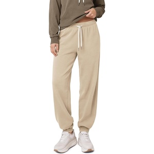 image:imageODODOS Womens Brushed Fleece High Rise Jogger Sweatpants with Pockets 29Beige Heather