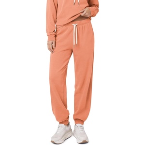 image:imageODODOS Womens Brushed Fleece High Rise Jogger Sweatpants with Pockets 29Coral Heather