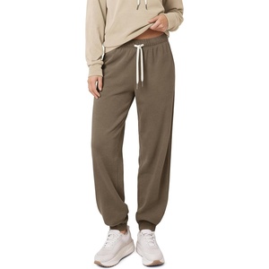 image:imageODODOS Womens Brushed Fleece High Rise Jogger Sweatpants with Pockets 29Wood Brown Heather