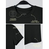 image:imageODODOS Bamboo Viscose Crew Neck TShirt for Women Ultra Soft Ribbed Short Sleeve Sleep Lounge Casual Everyday TopBlack