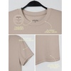 image:imageODODOS Bamboo Viscose Crew Neck TShirt for Women Ultra Soft Ribbed Short Sleeve Sleep Lounge Casual Everyday TopCobblestone