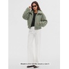 image:imageODODOS Womens Sherpa Fleece FullZip Stand Collar Jacket with PocketsCeladon Green
