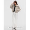 image:imageODODOS Womens Sherpa Fleece FullZip Stand Collar Jacket with PocketsOatmeal